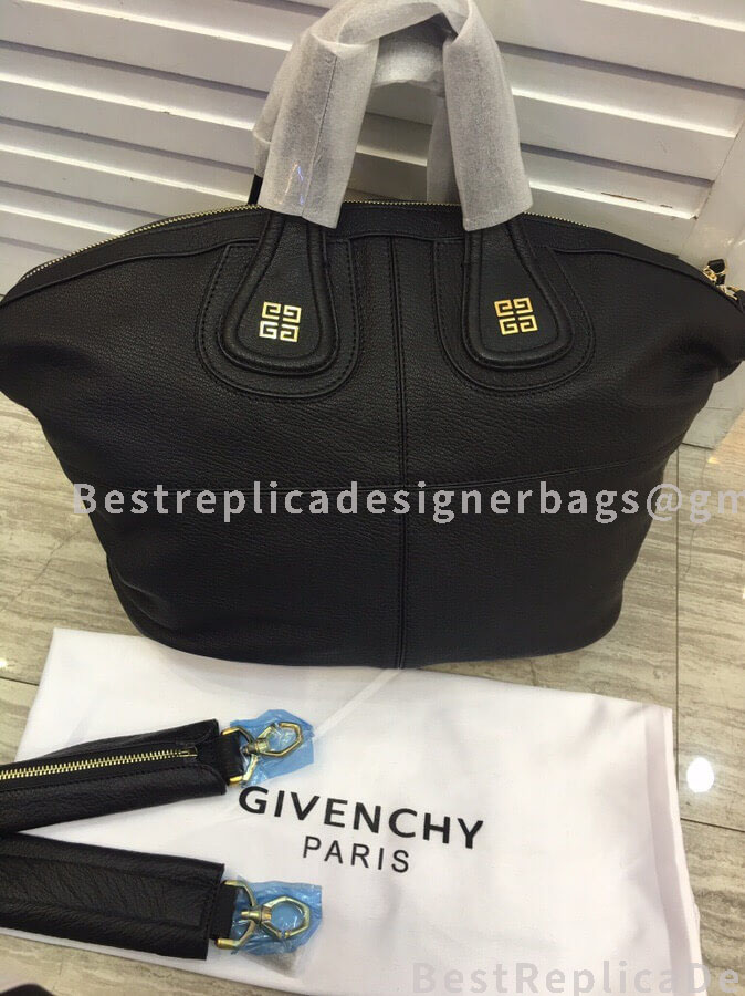 Givenchy Medium Nightingale Handbag In Black Goatskin GHW 2-28580